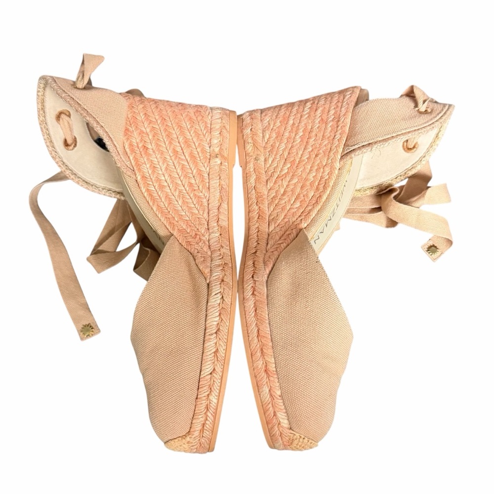 Stuart Weitzman Marguerita Canvas Wedge‎ Sandal - Picture 5 of 11